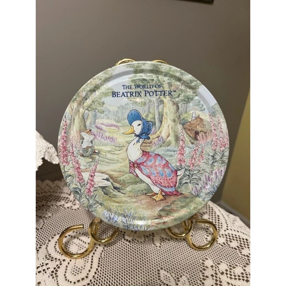 Vintage Beatrix Potter Tin, 1990s Goose Cottagecore